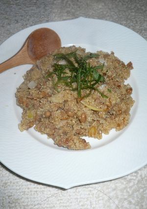 大豆のお肉とキヌアのヘルシーチャーハン-レシピのメイン写真