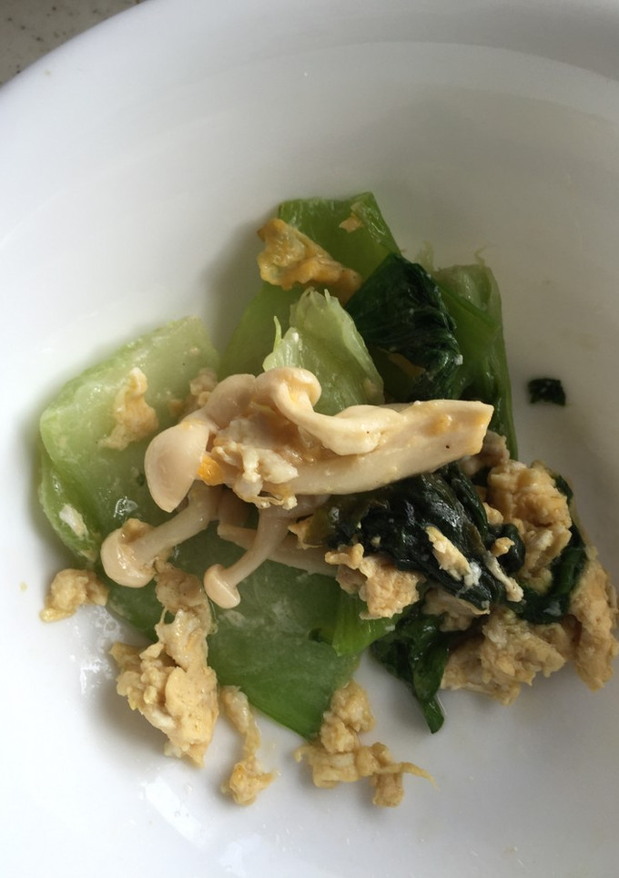 青梗菜としめじの中華炒め-レシピのメイン写真
