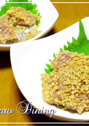 小鉢仕立ての☆づけ秋刀魚の胡麻和え☆-レシピのメイン写真