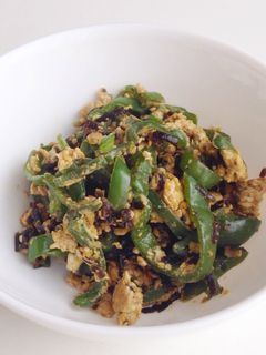 ピーマンの塩昆布炒め-レシピのメイン写真