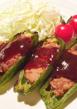 簡単＊ピーマンの肉詰め-レシピのメイン写真