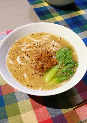 大豆のお肉でヘルシー♪坦々うどん-レシピのメイン写真