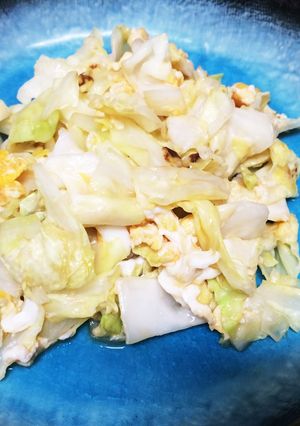 キャベツと卵のニンニク炒め-レシピのメイン写真