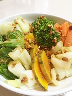 蒸し野菜のピリ辛ドレッシング和え-レシピのメイン写真