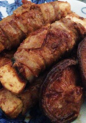 豚肉巻き(焼き豆腐)味噌味②-レシピのメイン写真