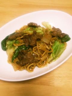 焼肉のたれdeステーキ焼きそば☆-レシピのメイン写真