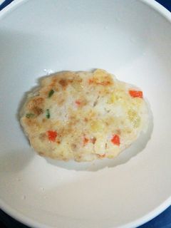 離乳食中期 豆腐と鶏肉のハンバーグ-レシピのメイン写真