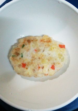 離乳食中期 豆腐と鶏肉のハンバーグ-レシピのメイン写真