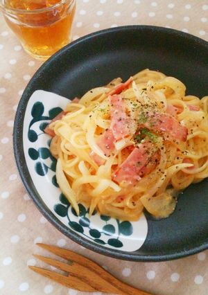 味決まる☆簡単シャンタンカルボナーラ。-レシピのメイン写真