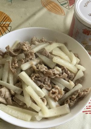 簡単！シャンタンで豚肉と大根炒め-レシピのメイン写真