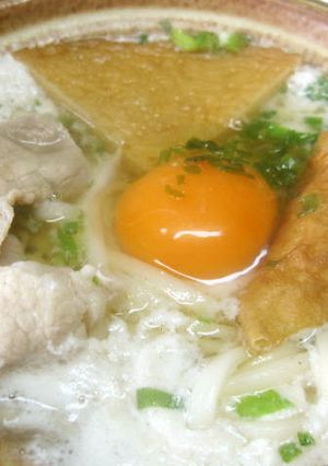 ブリタのお水で一人用鍋焼きうどん-レシピのメイン写真