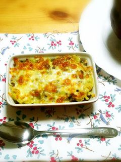 元気イモ(ふかし芋)と佃煮のチーズ焼き-レシピのメイン写真