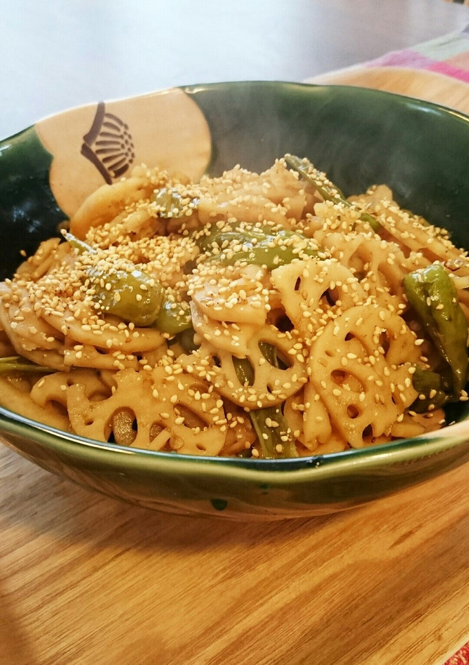 れんこんとしし唐辛子の炒り煮-レシピのメイン写真