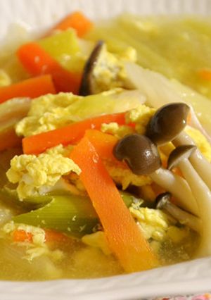 野菜がたくさんとれる中華スープ-レシピのメイン写真