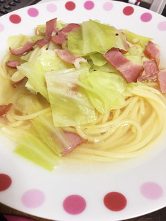 キャベツとベーコンのスープパスタ-レシピのメイン写真