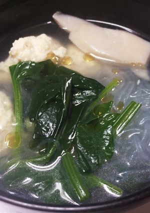 鶏つみれ入り春雨スープ ☆我が家の逸品☆-レシピのメイン写真