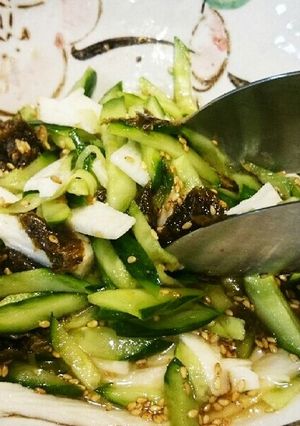 鰹節と胡麻が薫る簡単長芋サラダ-レシピのメイン写真