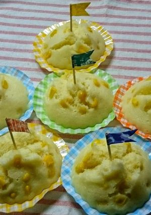 こどものおやつ☆コーン蒸しパン-レシピのメイン写真