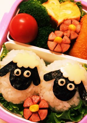 キャラ弁ひつじのショーン！-レシピのメイン写真