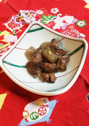 鶏レバーとこんにゃくの煮物-レシピのメイン写真