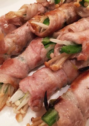 豚肩ロースの野菜巻き焼き-レシピのメイン写真