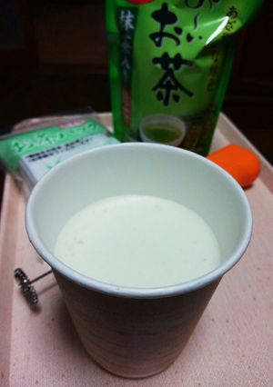 【改】グリーンティーラテ(抹茶入り)-レシピのメイン写真