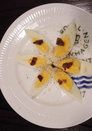 アンチョビ＆ゆで卵でおサレな一品-レシピのメイン写真
