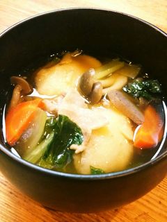 具だくさん田舎風すいとん-レシピのメイン写真