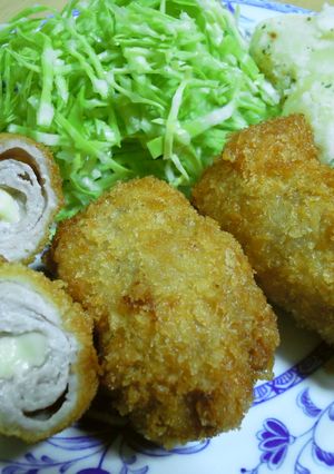 豚コマで♪チーズロールカツ-レシピのメイン写真
