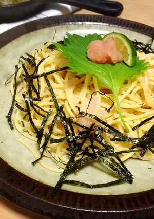 昆布茶使用！簡単たらこパスタ♪-レシピのメイン写真