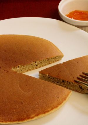 朝昼♪そば粉米粉（もち粉）でホットケーキ-レシピのメイン写真