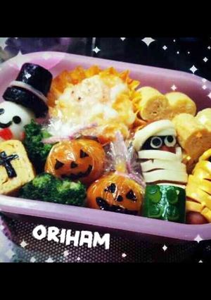 ハロウィンキャラ弁チーズミイラ-レシピのメイン写真