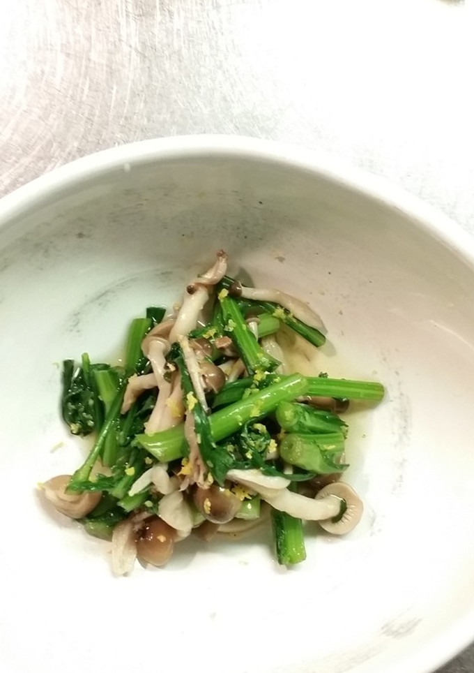春菊としめじ 煮びたし-レシピのメイン写真