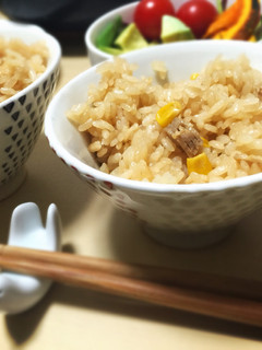 ラーメンスープで炊き込みご飯*ちまき味-レシピのメイン写真