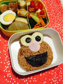簡単!キャラ弁!エルモ♡セサミストリート-レシピのメイン写真