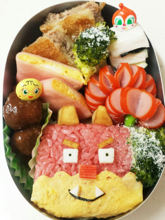 キャラ弁♡しかくおに-レシピのメイン写真