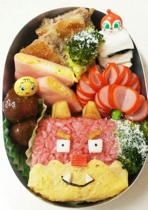 キャラ弁♡しかくおに-レシピのメイン写真