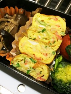 お弁当用カニ玉風玉子焼き-レシピのメイン写真