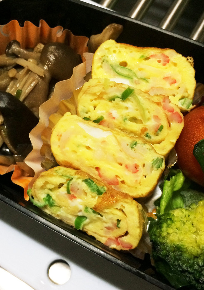 お弁当用カニ玉風玉子焼き-レシピのメイン写真