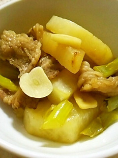 大根と牛バラ肉のスタミナガーリック煮-レシピのメイン写真