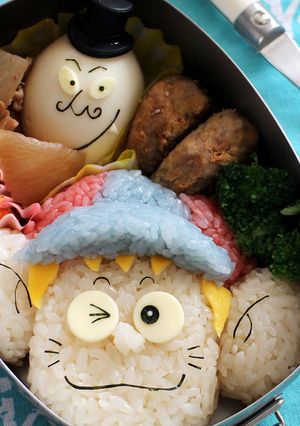 怪物くんのキャラ弁☆ドラキュラ付き-レシピのメイン写真