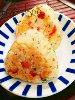 ダシダでスパイシーねぎベーコン焼おにぎり-レシピのメイン写真