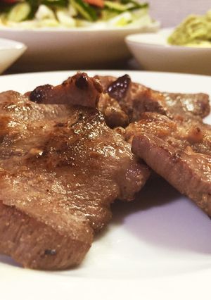 お家で焼肉♡牛タンのソテー☆*+-レシピのメイン写真
