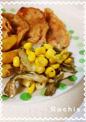 付け合せに♪舞茸とコーンのバター炒め♪-レシピのメイン写真