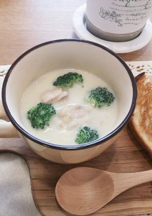 レンジで簡単☆豆乳チキンクリームシチュー-レシピのメイン写真