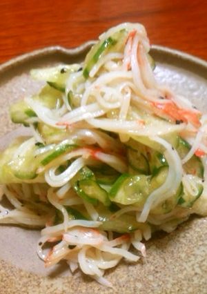 超簡単！きゅうりとカニカマのポン酢和え-レシピのメイン写真