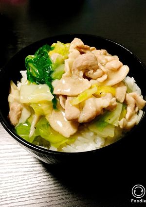 白菜と豚肉で簡単すぎるあんかけ丼♡-レシピのメイン写真