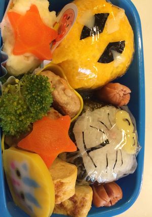 ドラえもん★仮面ライダーゴーストキャラ弁-レシピのメイン写真