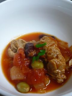 大豆のお肉のトマト煮込み-レシピのメイン写真
