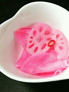 とっても簡単赤大根とレンコンの甘酢-レシピのメイン写真